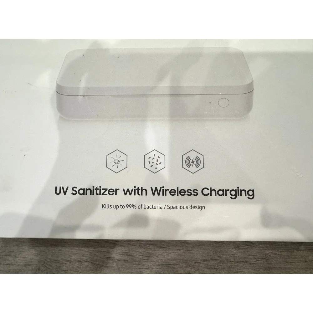 Samsung UV Sanitizer Wireless Charger Unisex OS White New GP-TOU020SACWU‎ Qi 10W